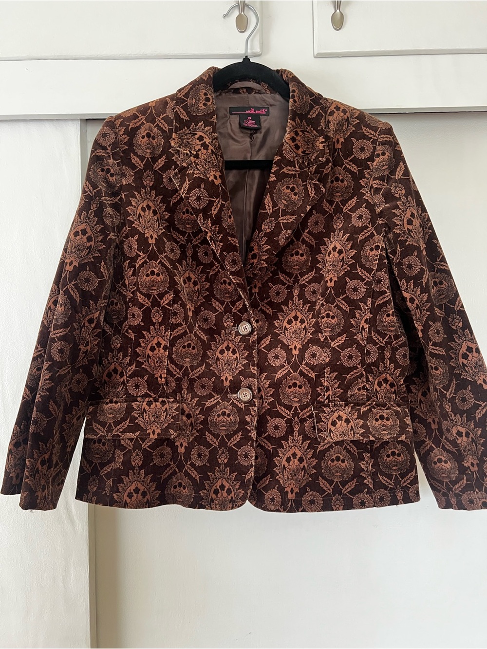 Vintage Willi Smith Brown Corduroy Blazer